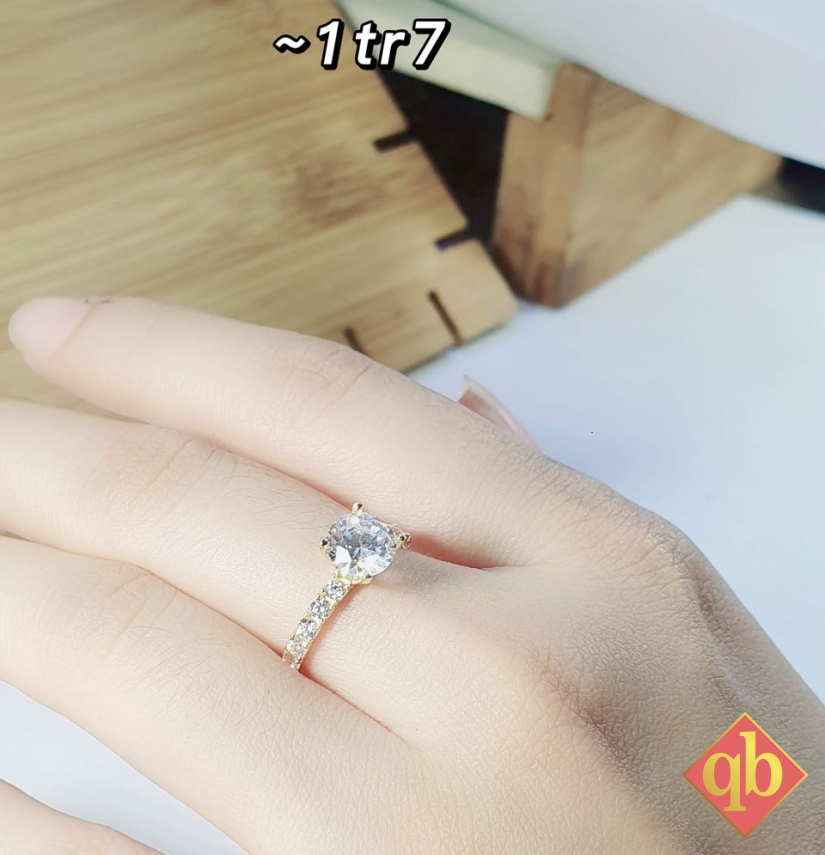Nhẫn Hột 16k Tiệm Vàng Quốc Bảo