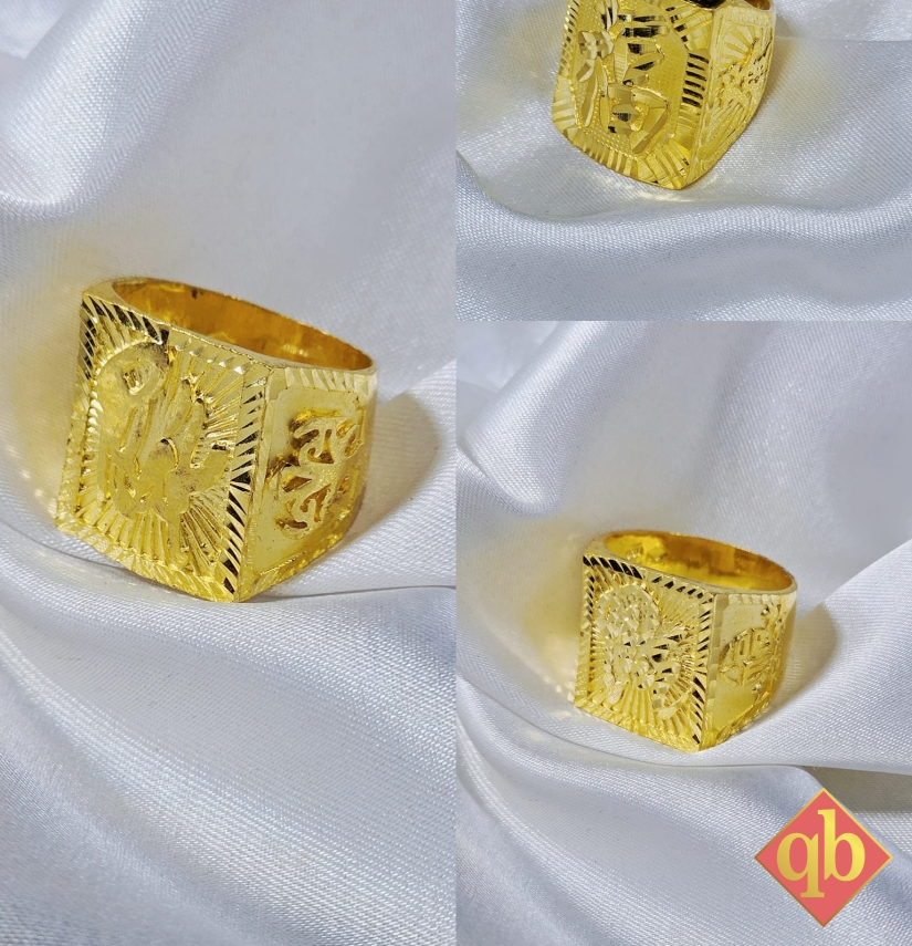 Nhẫn chữ may mắn , bình an